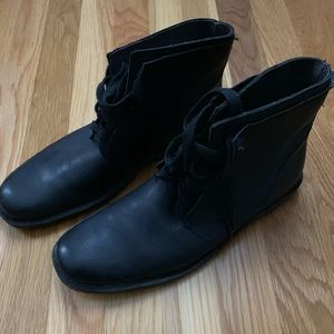 John Varvatos Black Boots. Size 8 men’s